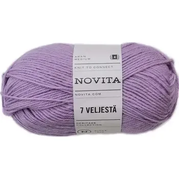 Příze Novita 7 Brothers 730 Šeříková (Ponožková příze 7 Veljestä Blaubeermilch )