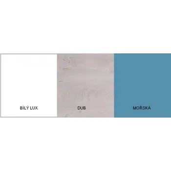 Dětský pokoj Meblar Dětský pokoj Planet 2 Vyber provedení: bílý lux + dub + mořská