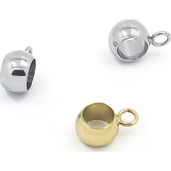 Módní doplněk Rondelky s očkem 7x4,5mm-5mm - 1K+B - Nerez RL / 1Ks