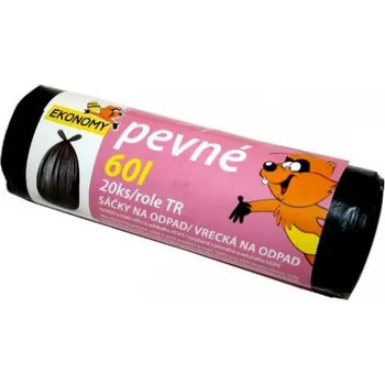 Pytle na odpadky Pytle do koše Vipor Ekonomy - 60x70cm / 60l / 10my / 20 ks / černá