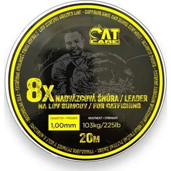 CATCARE - Návazcová Šňůrka Cano Leader Hooklink x8 20 m 1,00 mm 103 kg