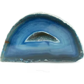 Přírodní kámen Achátová geoda modrá (Brazílie) 223g