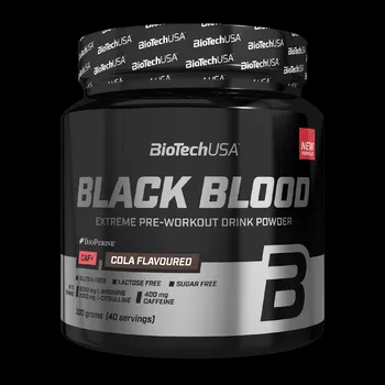 Anabolizér BioTech Black Blood CAF+ 300 g Příchuť: cola