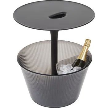 Servírovací stolek Odkládací stolek s úložným prostorem PICK UP Alessi 49 cm černý