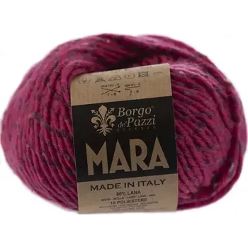 Příze Borgo de Pazzi Mara 5 Pink (Zimní směsová příze Mara Pink)