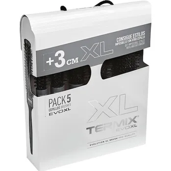 kartáč na vlasy TERMIX Kartace-a-hrebeny Kulate-kartackyBalení EvoXL 5 Kulatý kartáč Ø17 + kulatý Ø23 Ø28 Ø32 Ø43 5 Stk. (514,00 Kč / 1 ks.)