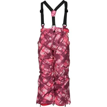 Snowboardové kalhoty Dětské lyžařské kalhoty LOAP CUBOR 112/116 Růžová, Černá, Vínová