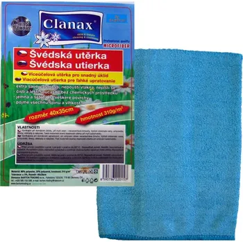 Utěrka Švédská utěrka CLANAX 40x35cm 310g modrá