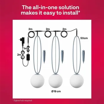 Svítilna Outdoor Smart Globe Light Colour 3er-Pack, LED-Leuchte