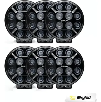 Přídavný světlomet Skyled Jupiter 9x – Sada 6 LED světel