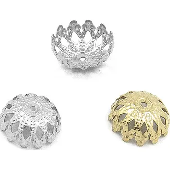 Materiál na výrobu šperku Kaplíky z nerez oceli 12mm - 1Ks+B - Nerez SL / 1Ks