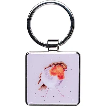 Wrendale Designs Klíčenka Wrendale Designs "Curious Robin" - Červenka