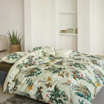 Povlečení Essenza | Luxusní povlečení Zina pistache 140x200, 70x90 - 100% bavlněný satén