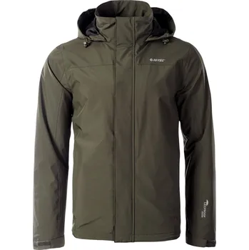 Pánská Přechodná bunda HI-TEC ORATI 99787-BLK OLI/BLACK – Olivová S