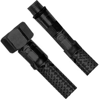 AQUALINE Flexibilní nerezová hadice M10x3/8", 60cm, černá mat 33356B