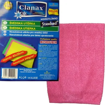 Utěrka Švédská utěrka STANDARD 40x35cm 240g červená