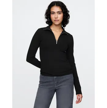 Dámský svetr GAP Svetr na zip - Dámské GAP černá 3133739