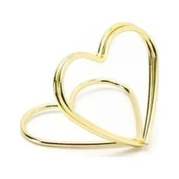 Svatební dekorace Stojánek na jmenovky srdce - 10 ks