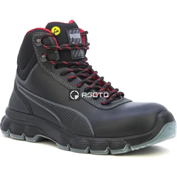 Pracovní obuv PUMA Condor Mid S3 ESD černá pánská pracovní obuv 41