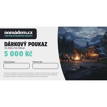 Příslušenství ke karavanu Dárkový poukaz 5000 Kč