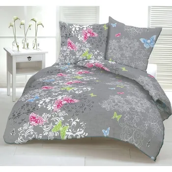 Povlečení Povlečení krepové Buterflly TiaHome 1x Polštář 90x70cm, 1x Přikrývka 140x200cm