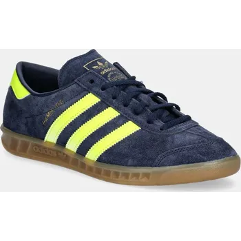 Pánská obuv Kožené tenisky adidas Originals Hamburg tmavomodrá barva, JS0678, 39 1/3, 59X