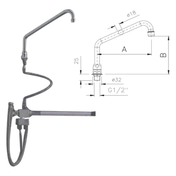Sprchová hlavice REDFOX - KOB 1