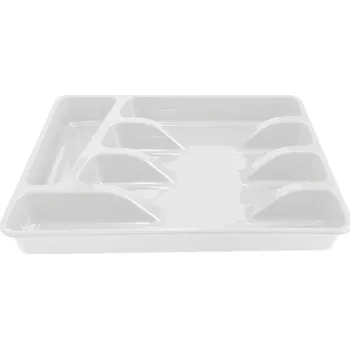 Organizace kuchyně Příborník plný plast 32,5x26x4,5 cm bílý