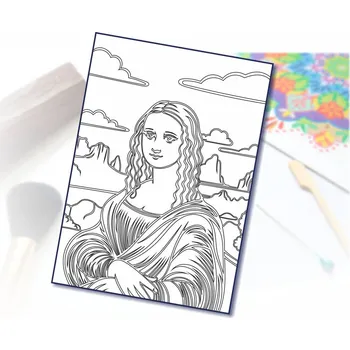 Radost v písku Šablona na pískování Mona Lisa A3