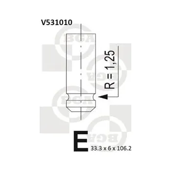 Autobaterie Sací ventil BGA V531010