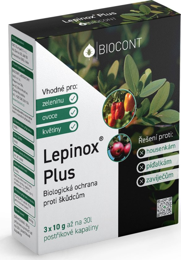 Lepinox Plus 3x10g Ochrana rostlin proti housenkám škůdců