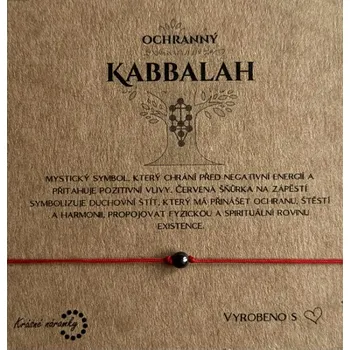 Náramek Kabbalah - Hematit