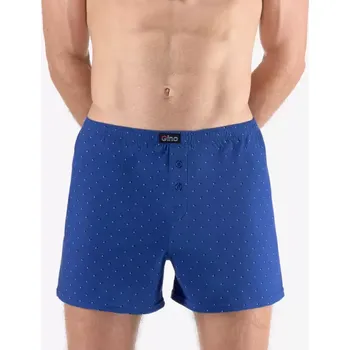 Trenýrky GINA pánské trenky volné, šité, s potiskem 75212P atlantic tm.popel 54/56