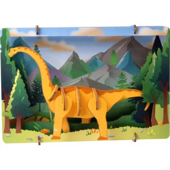 Puzzle EscapeWelt 3D dřevěné puzzle Brontosaurus