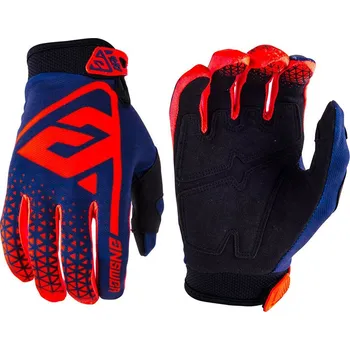 Moto rukavice Rukavice na motorku Answear modro-červené Velikost: M