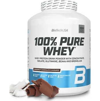Protein BioTech 100% Pure Whey 2270 g Příchuť: Kokos-čokoláda