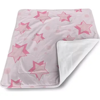deka Sablio Dětská deka pro miminko Růžové hvězdičky - 80x100 cm