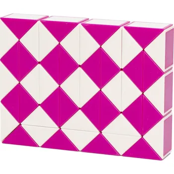 Hlavolam Had QiYi (48 segmentů) Růžovo-bílá