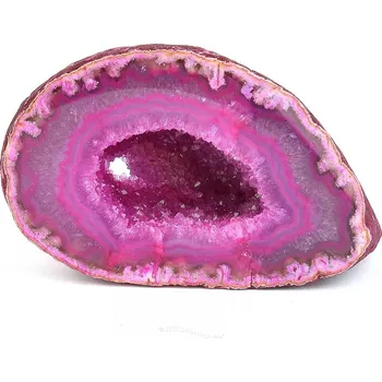 Přírodní kámen Geoda s dutinou z růžového achátu 169g (Brazílie)