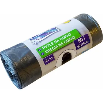 Pytle na odpadky Pytel na odpad 60L 50 ks černé