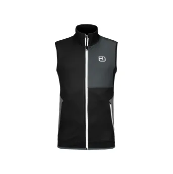 Pánská vesta Ortovox FLEECE VEST M black raven M; Černá vesta + DÁREK DLE VÝBĚRU!