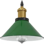 vidaXL Závěsné svítidlo nastavitelnou výškou zelená lesklá E27 Ø 22 cm