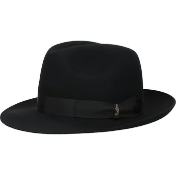 Šála Luxusní černý klobouk Borsalino - Fedora Velikost: 59 cm (L)