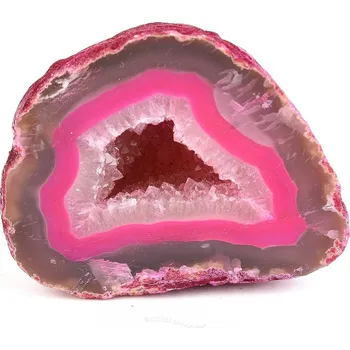 Přírodní kámen Geoda z achátu růžová (Brazílie) 201g