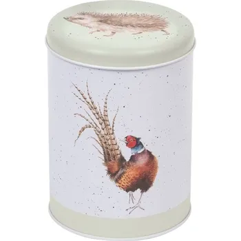 Dóza na potraviny Wrendale Designs Kulatá plechová dóza Wrendale Designs "The Country Set" - Bažant, zajíc, ježek