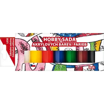 Speciální výtvarná barva Sada akrylových barev 7 x 15 g, LESK 6131
