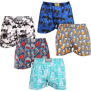 Trenýrky 5PACK pánské trenky Styx art klasická guma vícebarevné (5A1377679) M Možnost vrácení zboží ZDARMA do 120 dnů!