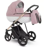 CAMARELO kombinovaný kočárek Azzu 04 růžová, bílá
