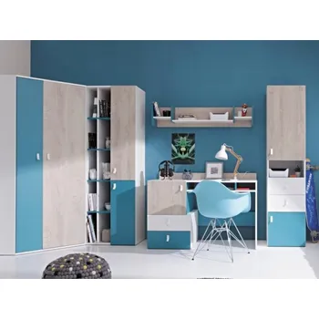 Dětský pokoj Meblar Dětský pokoj Planet 1 Vyber provedení: bílý lux + dub + mořská