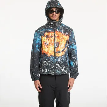 Pánská bunda Větrovka Diesel J-Warrett-Poster Jacket Blue/ Black 54